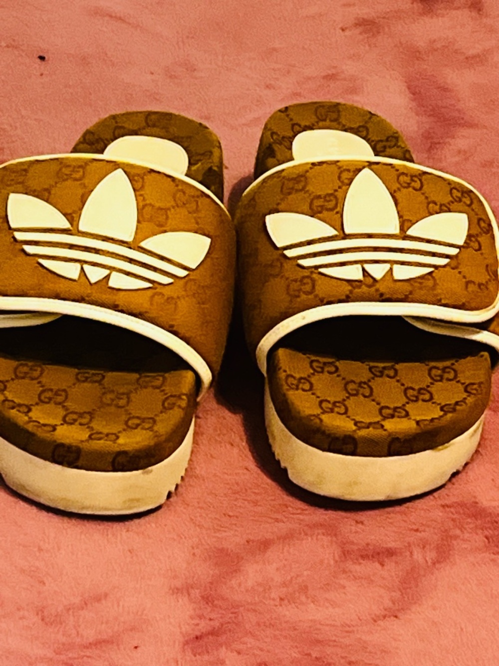 Gucci/Adidas size 10 lt. brown
